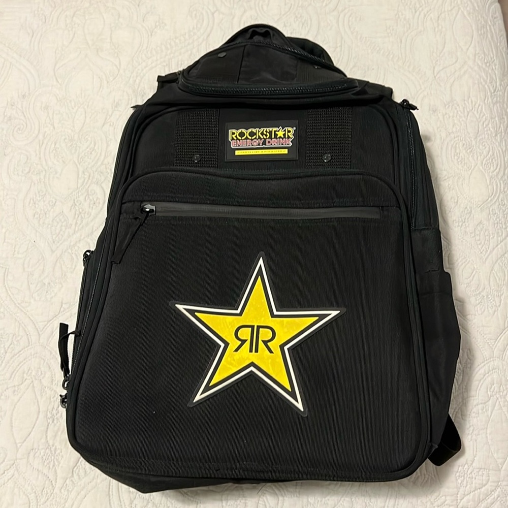 Large ROCKSTAR ENERGY BACK PACK. UNISEX